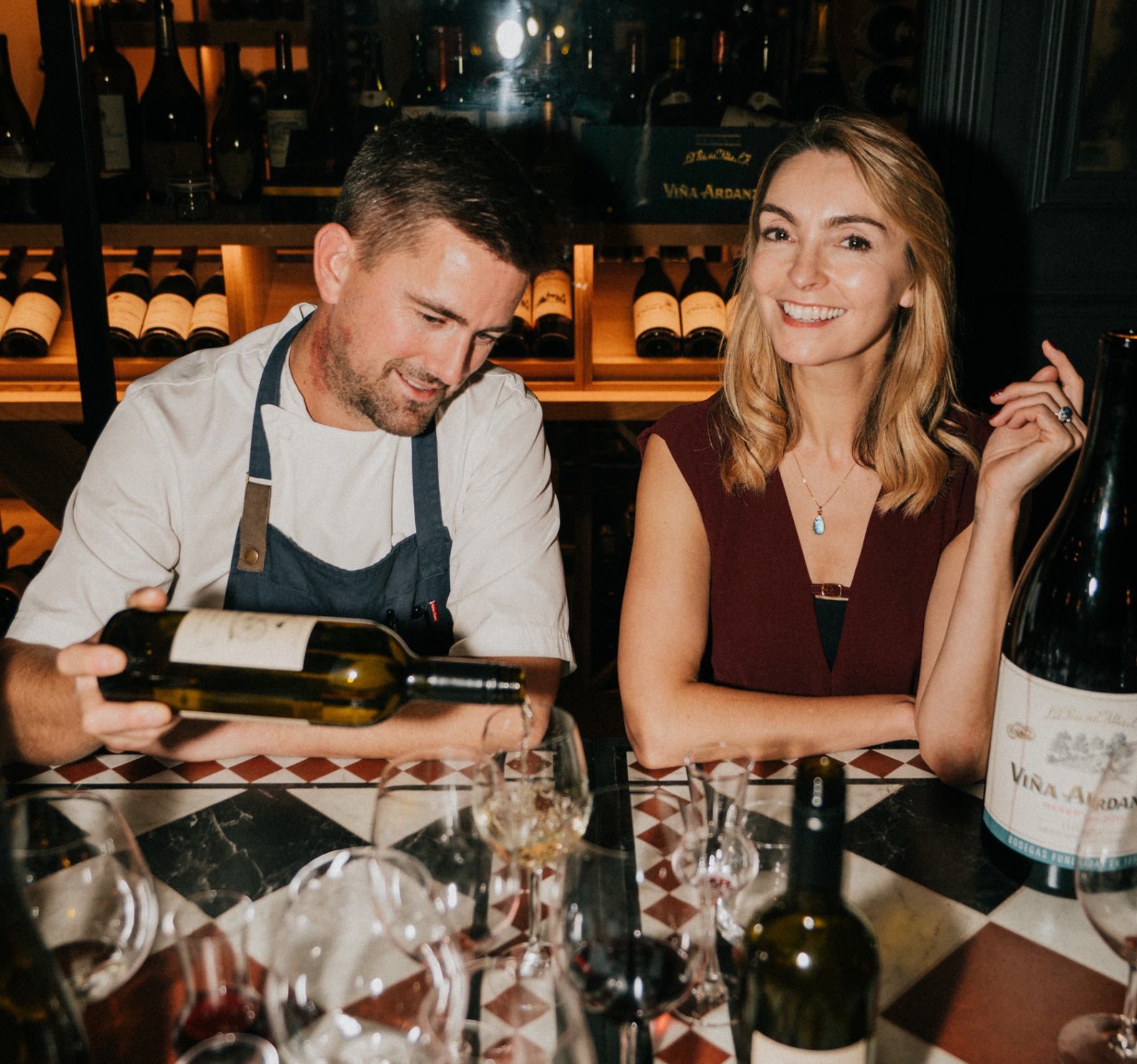 Helena Nicklin and Chef Robert Thompson - Italian Wine & Food Story